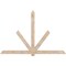 Ekena Millwork Kennewick Smooth Timber Gable Bracket, Douglas Fir, 108"W x 72"H x 5 1/2"D x 5 1/2"F, 16/12 Pitch GBW108X72X0606KEN00SDF - alternate 1